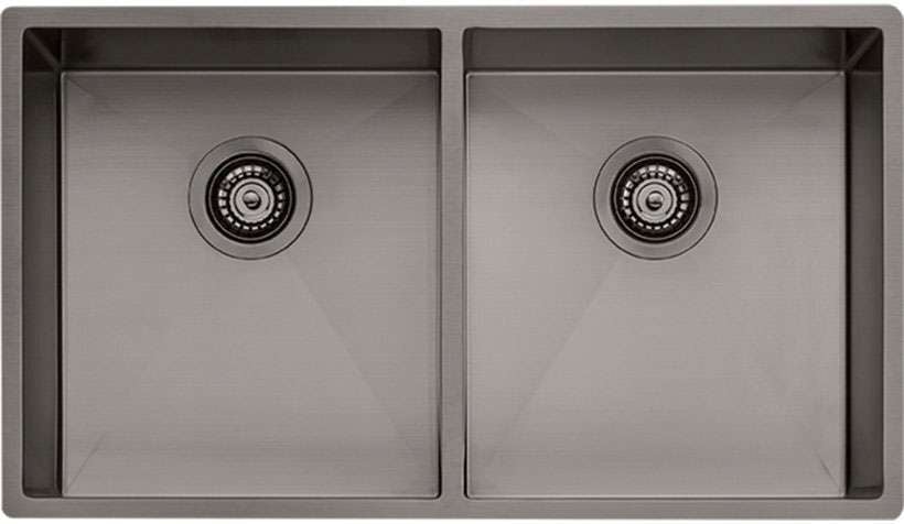 Oliveri Spectra Double Bowl Sink Gun Metal SB63GM