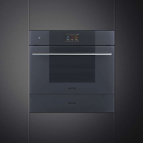 Smeg 45cm Linea Compact Blast Chiller Neptune Grey SBC4104G