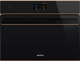 Smeg 45cm Dolce Stil Novo Compact Blast Chiller Black SBC4604WNR
