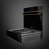 Smeg 45cm Dolce Stil Novo Compact Blast Chiller Black SBC4604WNR