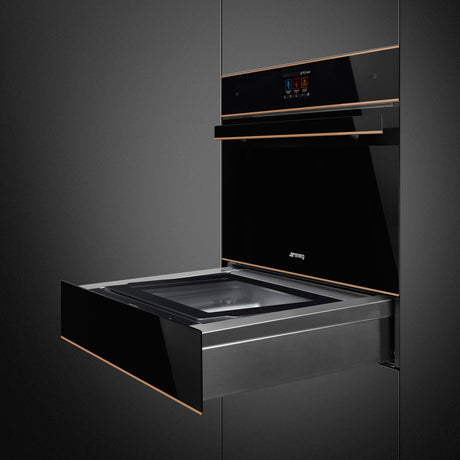 Smeg 45cm Dolce Stil Novo Compact Blast Chiller Black SBC4604WNR