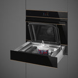 Smeg 45cm Dolce Stil Novo Compact Blast Chiller Black SBC4604WNR