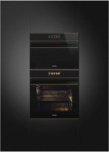 Smeg 60cm Dolce Stil Novo Combi Microwave Electric Oven Copper Trim SF4606WMCNR