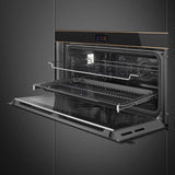 Smeg 90cm Dolce Stil Novo Thermoseal Electric Oven Copper Trim SFPR9604TNR