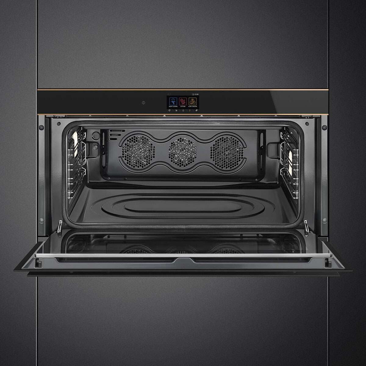 Smeg 90cm Dolce Stil Novo Thermoseal Electric Oven Copper Trim SFPR9604TNR