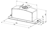 Smeg 70cm Undermount Rangehood SHU770X