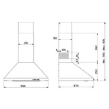 Smeg 60cm Canopy Rangehood Stainless Steel SHW610X2
