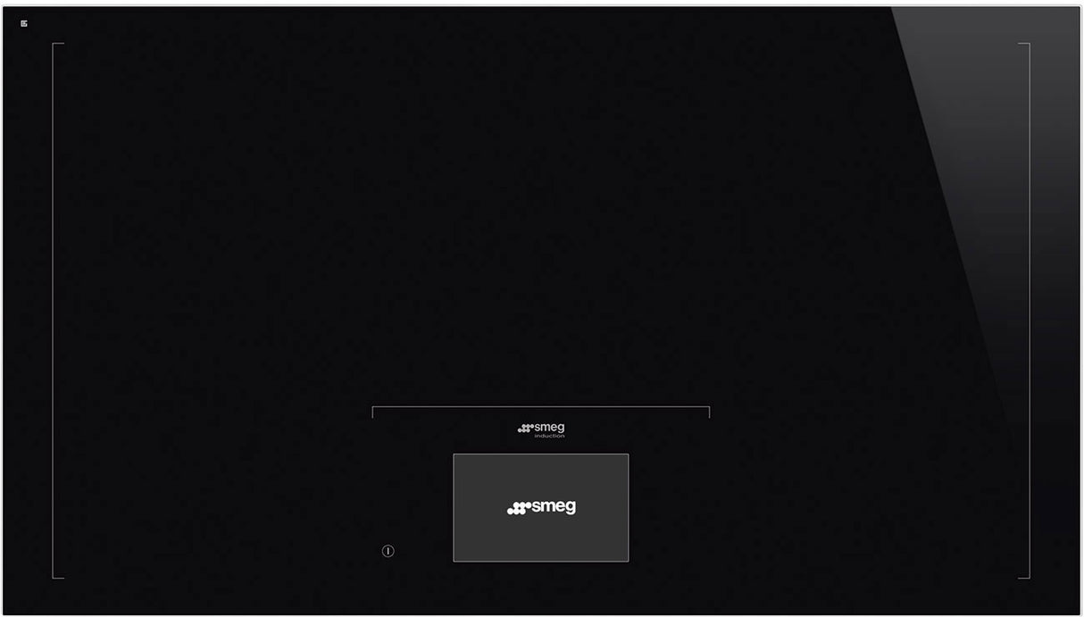 Smeg 93cm Linea Induction Cooktop Pure Black SIA1963D