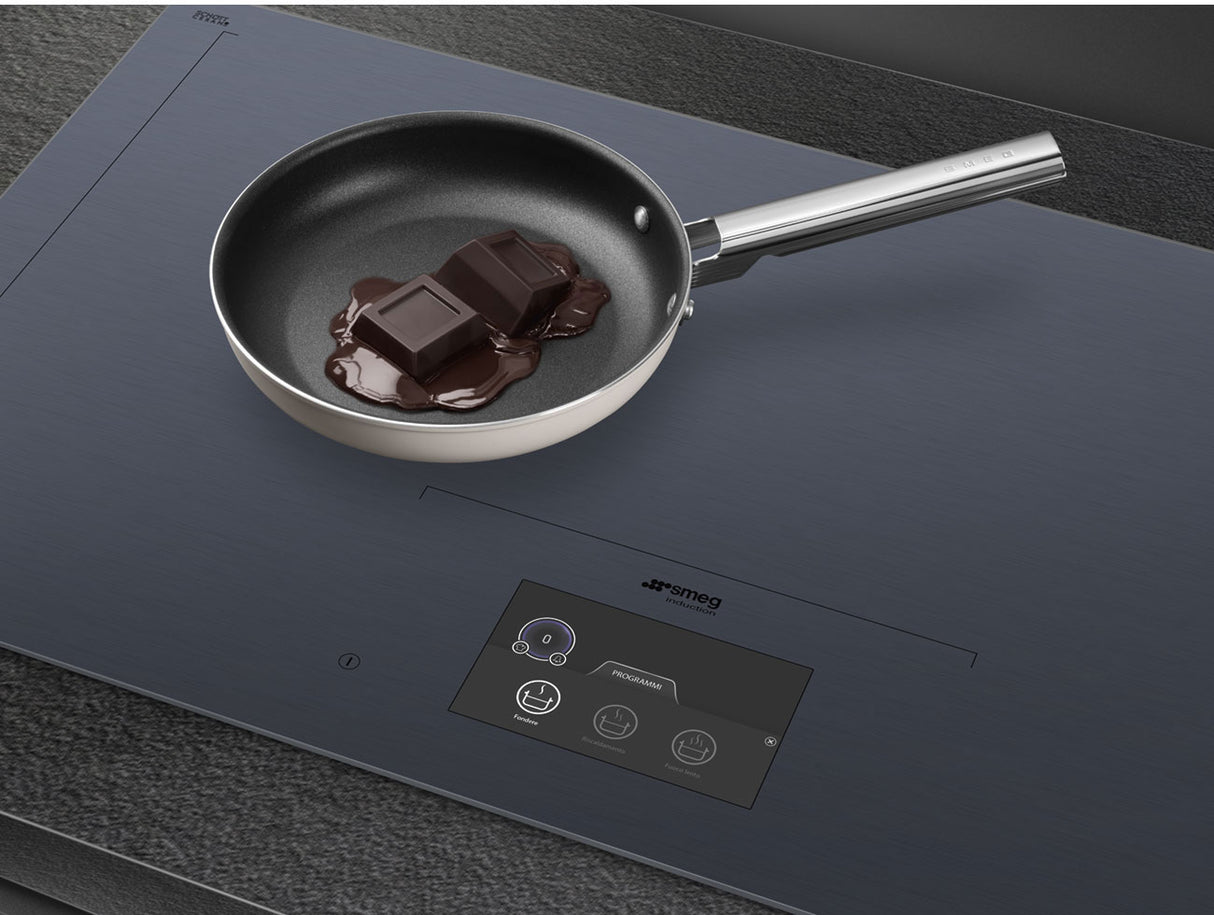 Smeg 90cm Linea Integrated Induction Cooktop Neptune Grey SIA1963DG