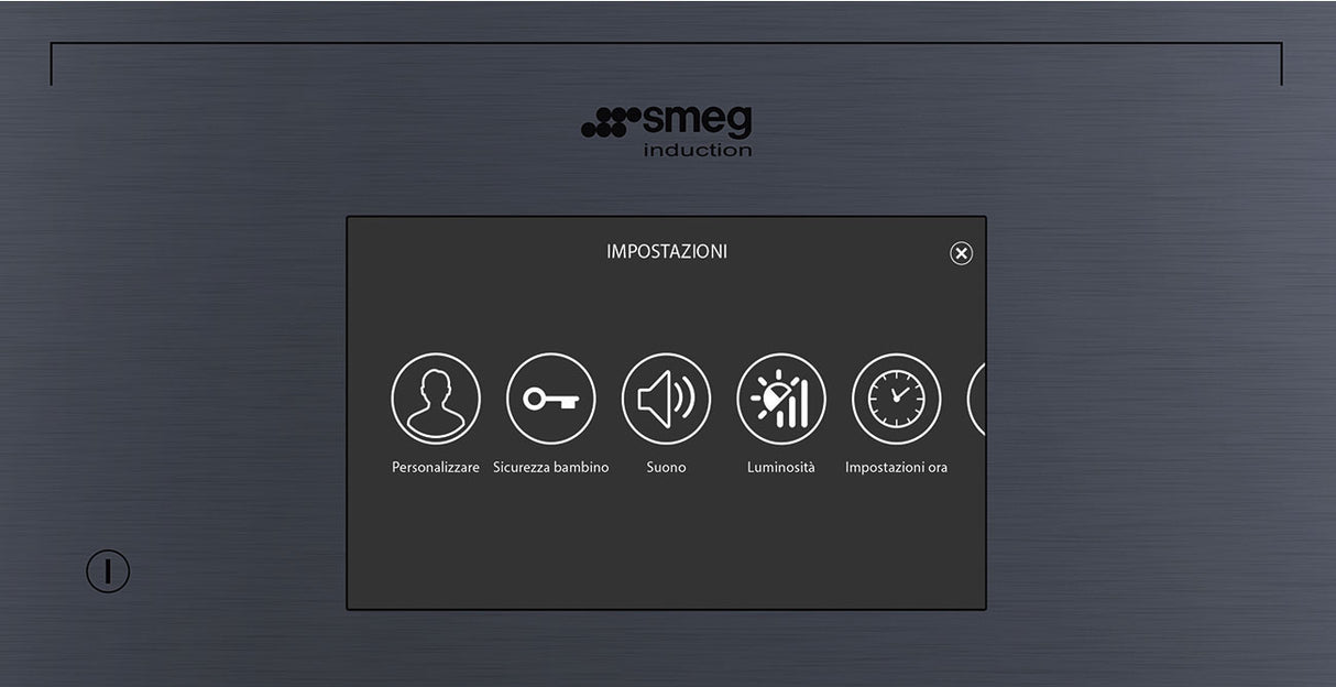 Smeg 90cm Linea Integrated Induction Cooktop Neptune Grey SIA1963DG