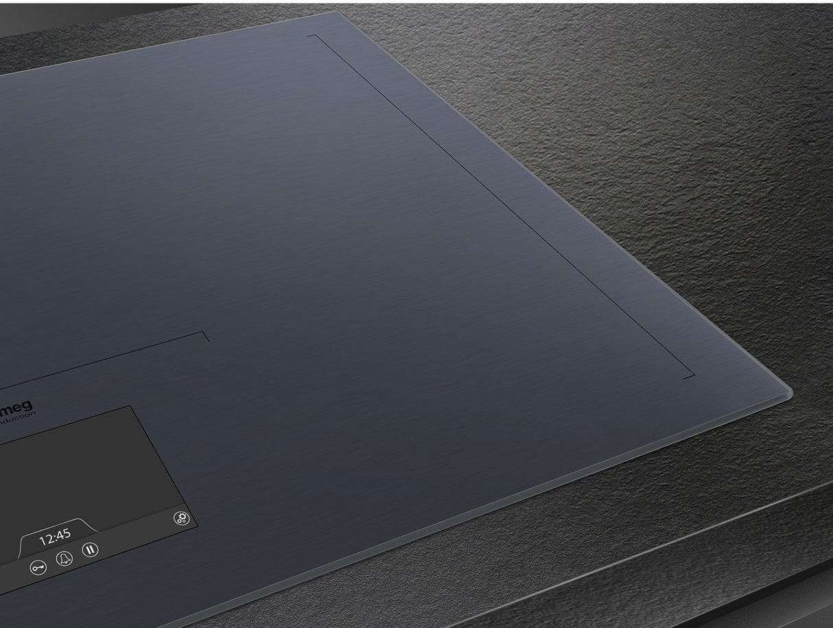 Smeg 90cm Linea Integrated Induction Cooktop Neptune Grey SIA1963DG