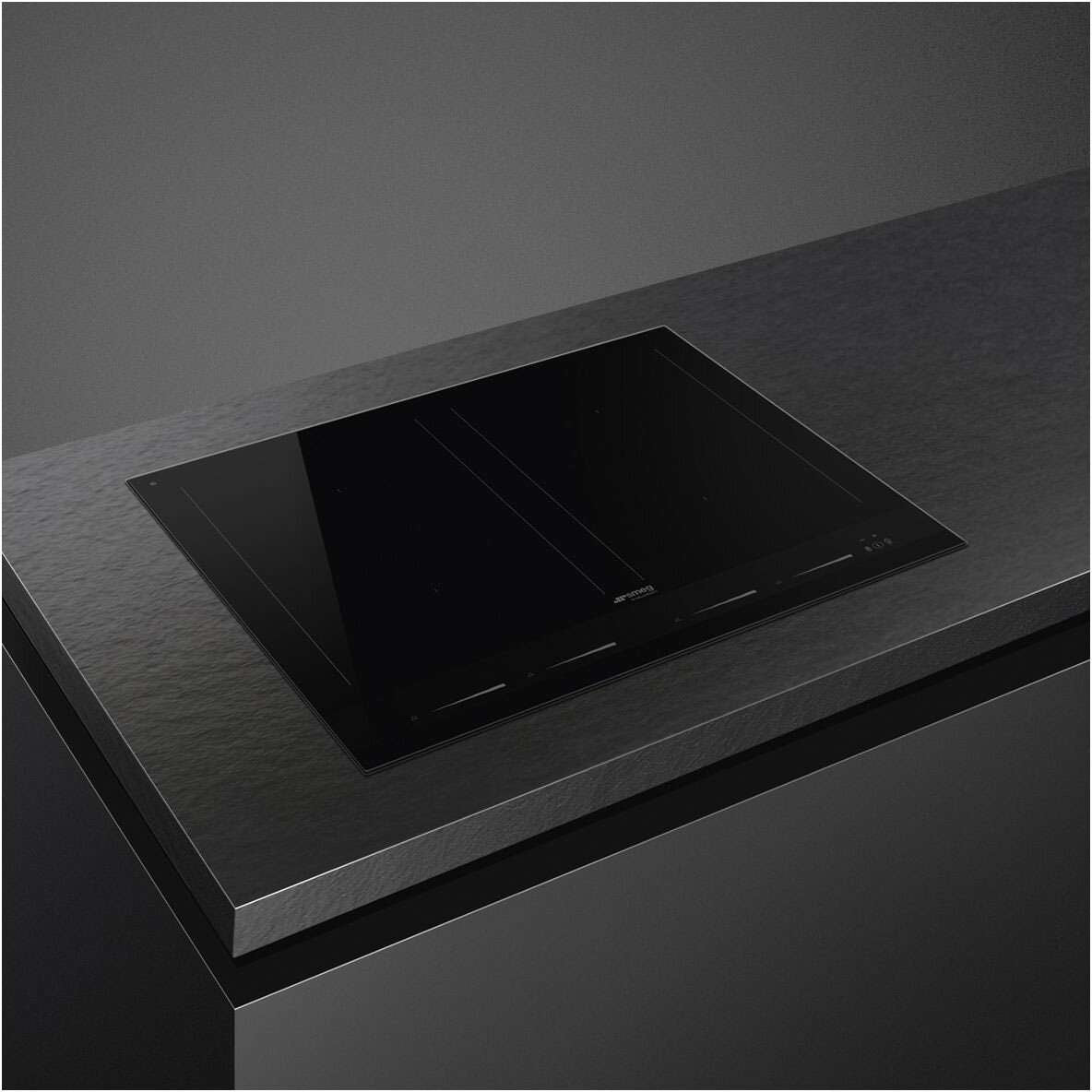 Smeg 60cm Linea Induction Cooktop Pure Black SIM1644D