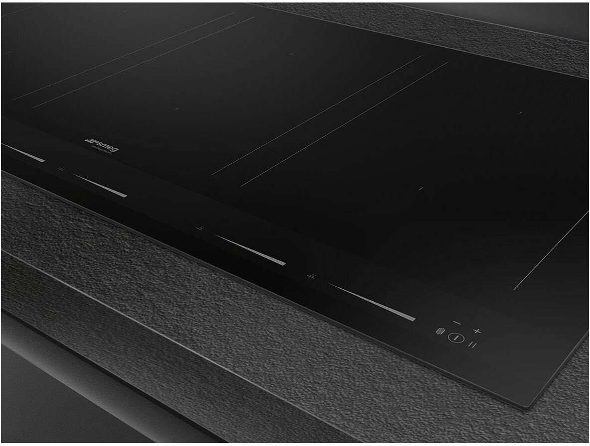 Smeg 90cm Linea Induction Cooktop Pure Black SIM1964D