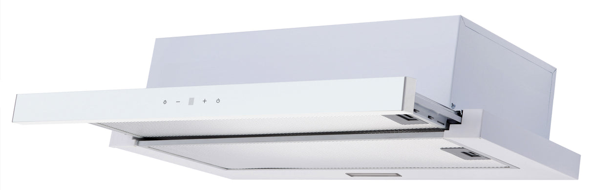 Casa 90cm Slideout Rangehood White SLDCA90W