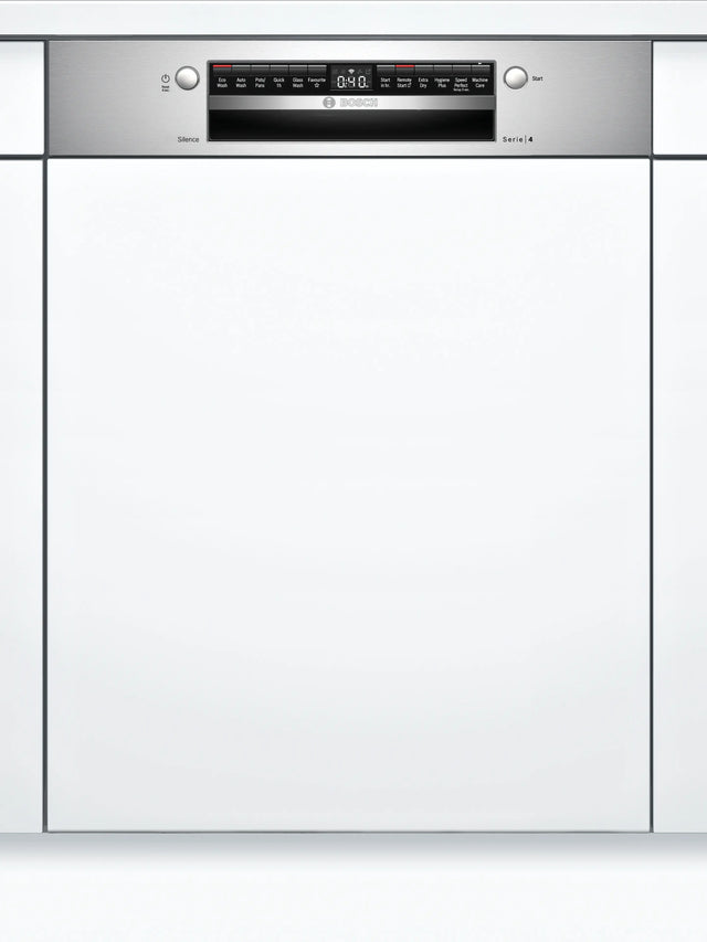 Bosch Series 4 60cm Semi-Integrated Dishwasher Stainless Steel Panel SMI4HTS01A
