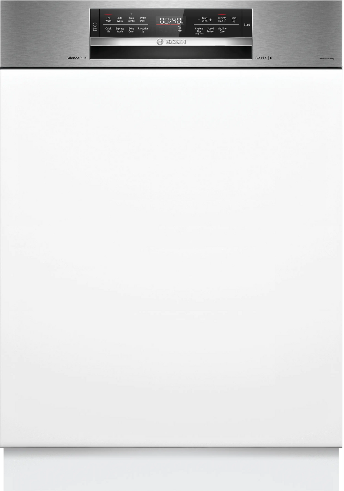 Bosch Series 6 60cm Semi-Integrated Dishwasher Stainless Steel Panel SMI6HCS01A