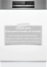 Bosch Series 6 60cm Semi-Integrated Dishwasher Stainless Steel Panel SMI6HCS01A
