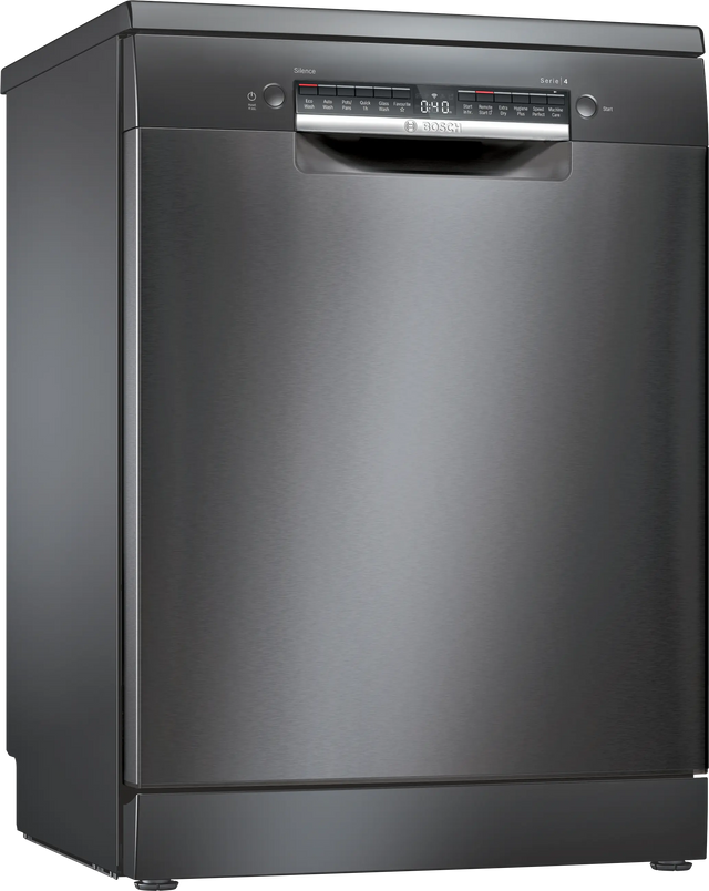 Bosch Series 4 60cm Freestanding Dishwasher Black Inox SMS4HVB01A