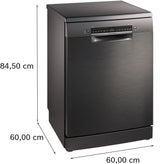 Bosch Series 4 60cm Freestanding Dishwasher Black Inox SMS4HVB01A