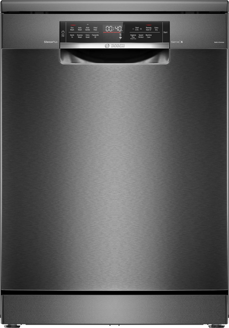 Bosch Series 6 60cm Freestanding Dishwasher Black Inox SMS6HCB01A