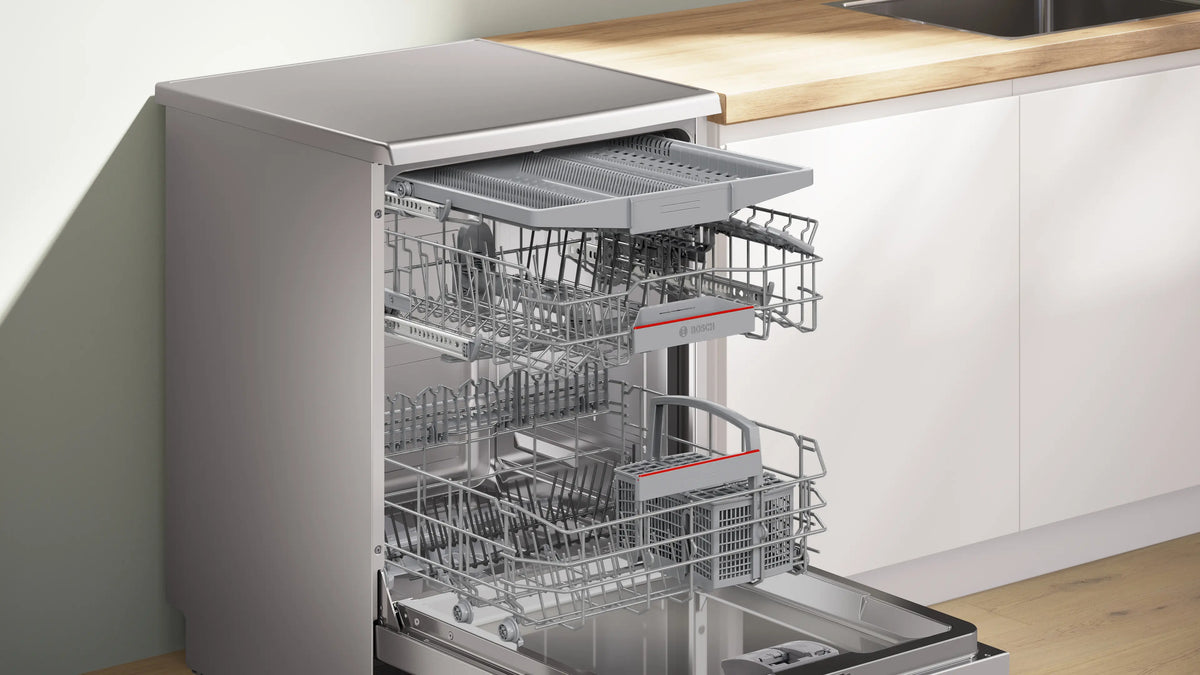 Bosch Series 6 60cm Freestanding Dishwasher Stainless Steel SMS6HCI02A
