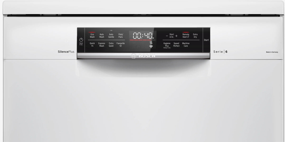 Bosch Series 6 60cm Freestanding Dishwasher White SMS6HCW01A