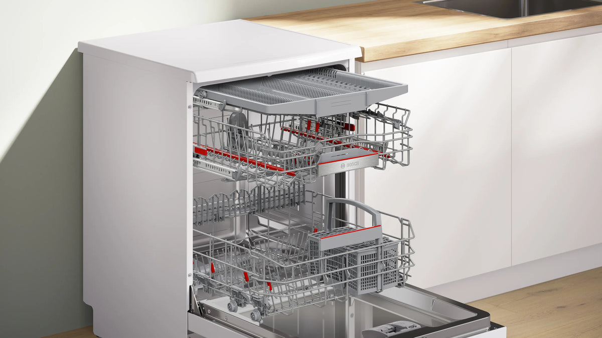 Bosch Series 6 60cm Freestanding Dishwasher White SMS6HCW01A