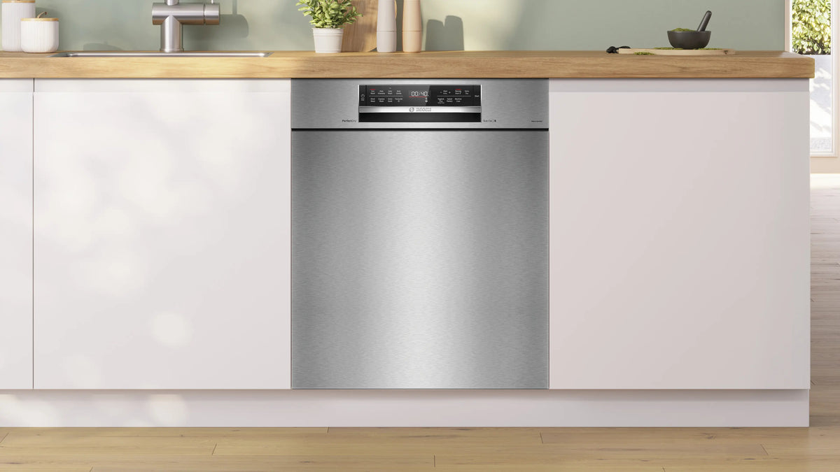Bosch Series 8 60cm Built Under Dishwasher Brushed Steel Anti-Fingerprint SMU8ZCS01A