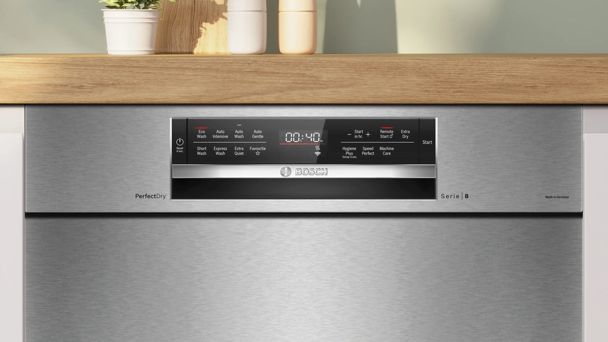 Bosch Series 8 60cm Built Under Dishwasher Brushed Steel Anti-Fingerprint SMU8ZCS01A