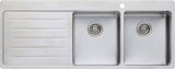 Oliveri Sonetto Double Right Hand Bowl Inset Sink With Drainer SN1072