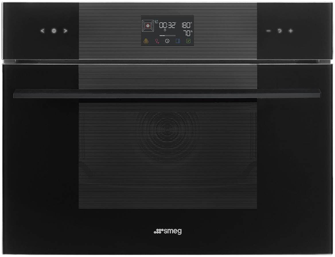 Smeg 45cm Linea Combi Steam Oven Black SO4102S3B3