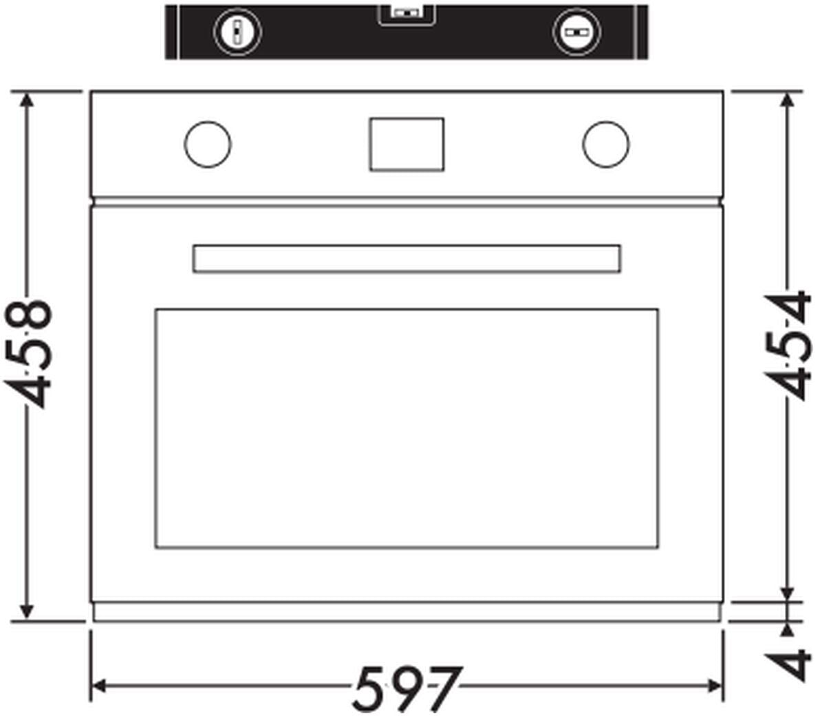Smeg 45cm Linea Combi Steam Oven Black SO4102S3B3