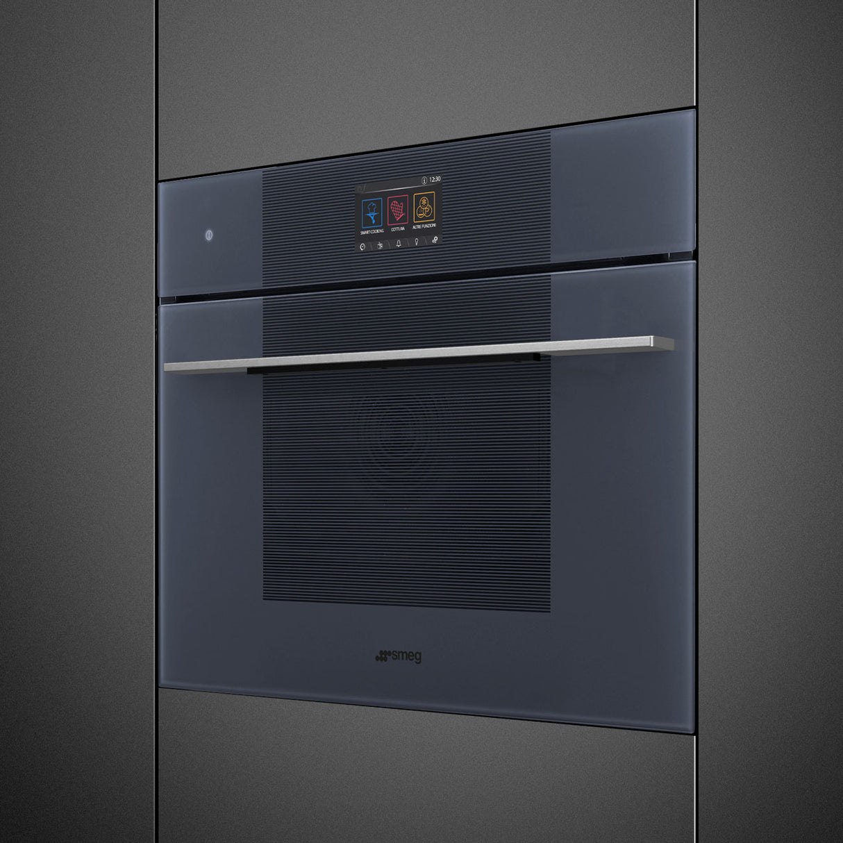 Smeg 45cm Linea Compact Omnichef Oven Neptune Grey SO4104APG