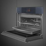 Smeg 45cm Linea Compact Omnichef Oven Neptune Grey SO4104APG