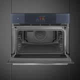 Smeg 45cm Linea Compact Omnichef Oven Neptune Grey SO4104APG