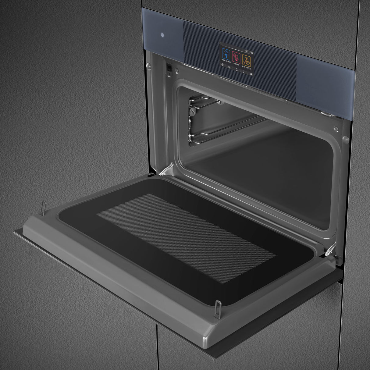 Smeg 45cm Linea Compact Omnichef Oven Neptune Grey SO4104APG