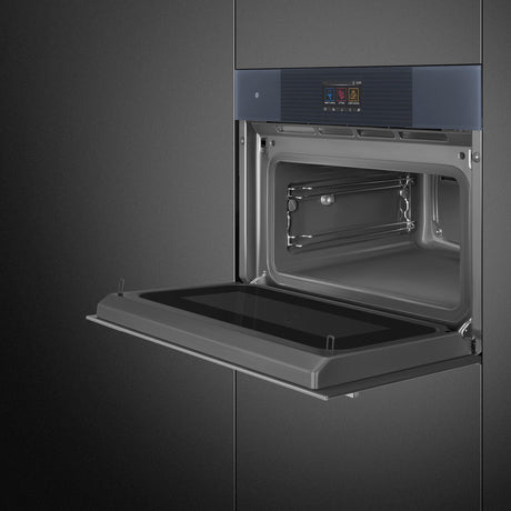 Smeg 45cm Linea Compact Omnichef Oven Neptune Grey SO4104APG