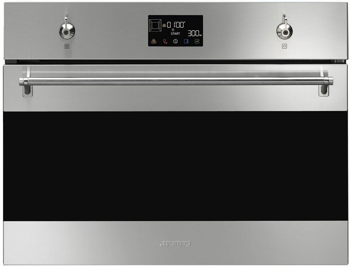 Smeg 45cm Classic Combi Microwave Electric Built-In Oven SOA4302M1X