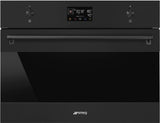 Smeg 45cm Compact Classic Steam Oven Matte Black SOA4302S3N