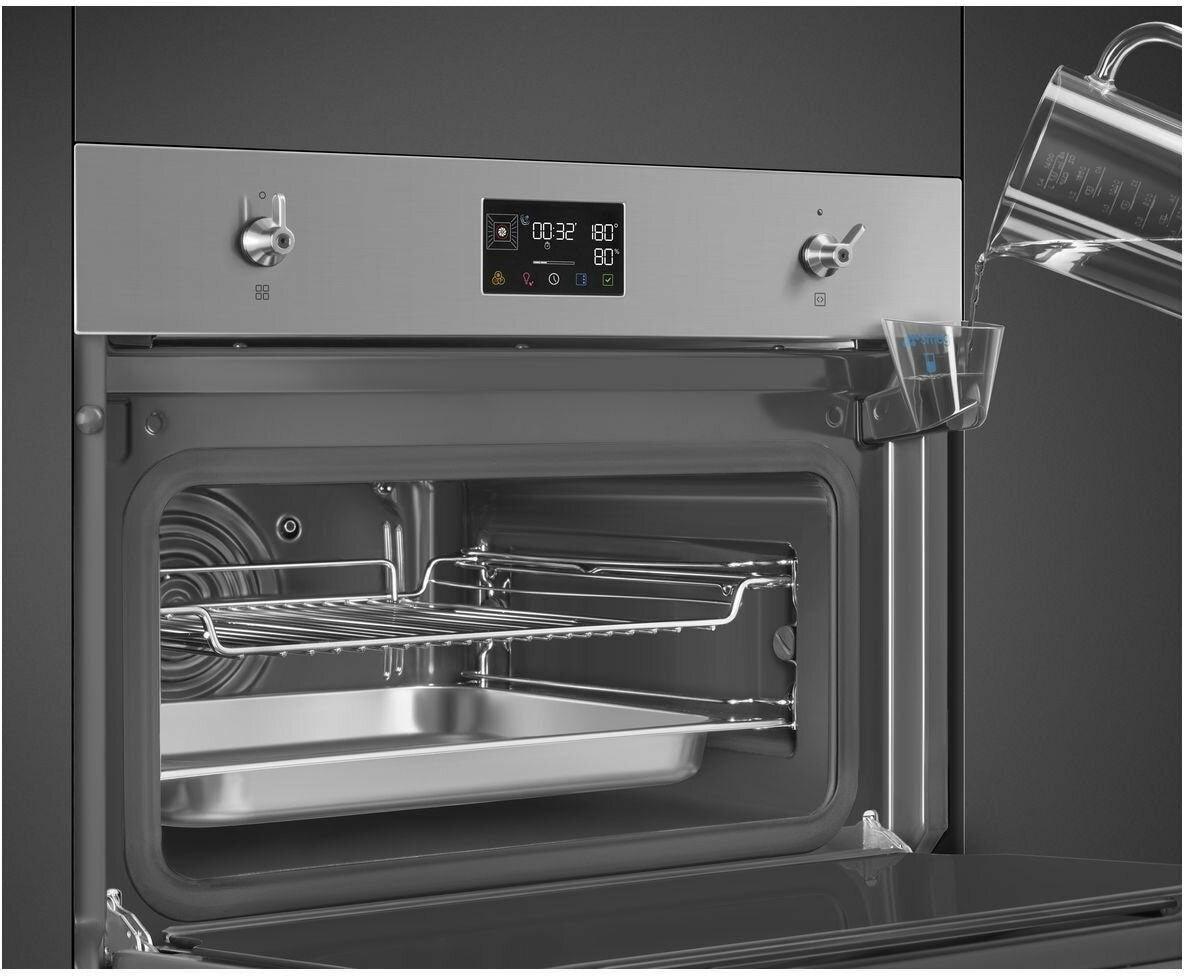 Smeg 45cm Compact Classic Steam Oven Stainless Steel SOA4302S3X