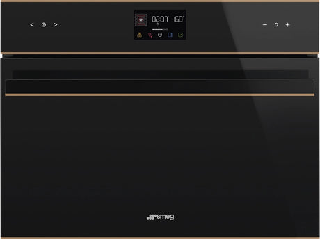 Smeg 45cm Dolce Stil Novo Combi Microwave Electric Built-In Oven Copper Trim SOA4602M1NR