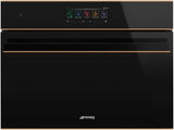 Smeg 45cm Dolce Stil Novo Multitech Electric Oven Copper Trim SOA4606WAPNR
