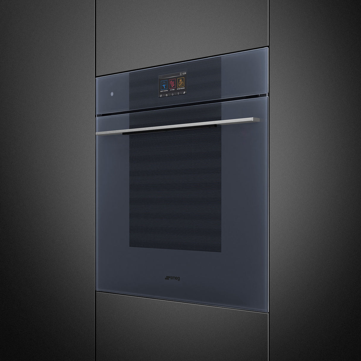 Smeg 60cm Linea Combi Steam Oven Neptune Grey SOA6104S4PG