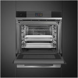Smeg 60cm Linea Combi Steam Oven Black SOA6104S4PN