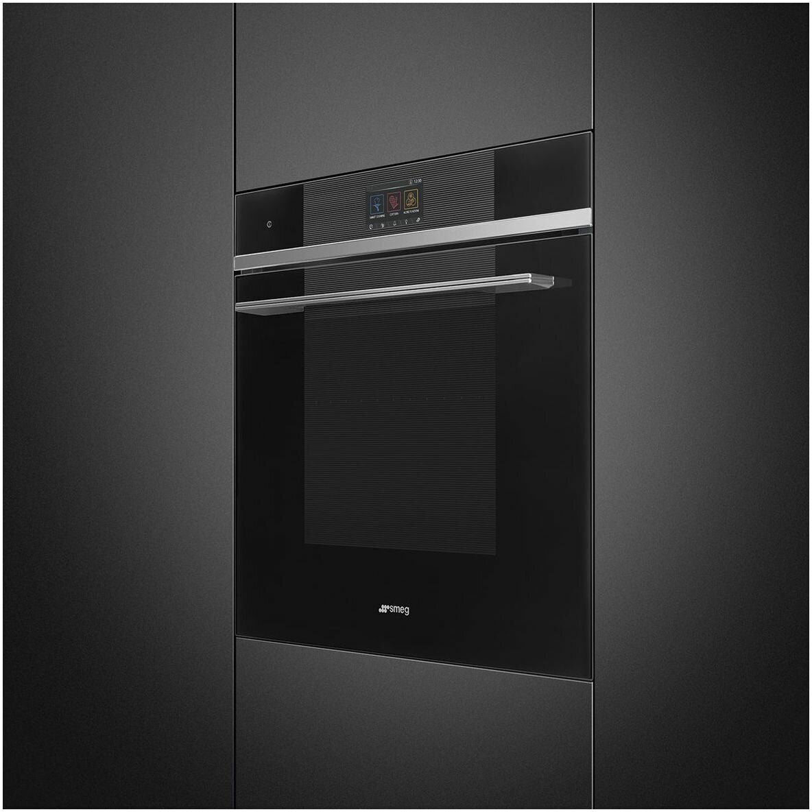 Smeg 60cm Linea Combi Steam Oven Black SOA6104S4PN