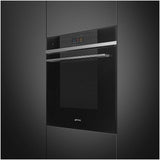Smeg 60cm Linea Combi Steam Oven Black SOA6104S4PN
