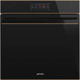 Smeg 60cm Dolce Stil Novo Combi Microwave Built-In Oven Black SOA6606WM2PNR