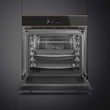 Smeg 60cm Dolce Stil Novo Combi Microwave Built-In Oven Black SOA6606WM2PNR