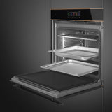 Smeg 60cm Dolce Stil Novo Combi Steam Oven Black SOA6606WS4PNR