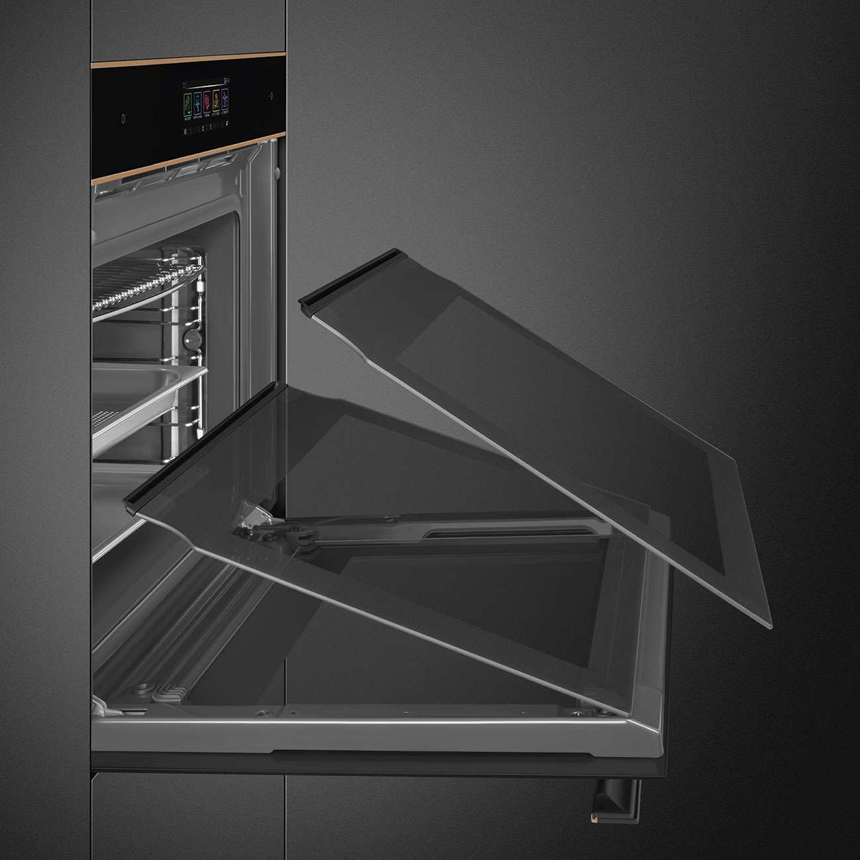 Smeg 60cm Dolce Stil Novo Combi Steam Oven Black SOA6606WS4PNR
